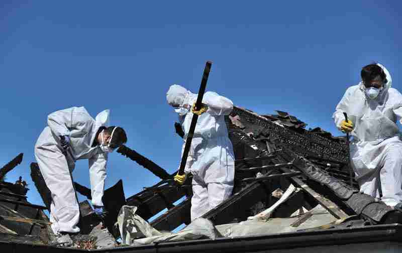 Workers for Fire Damage Restoration