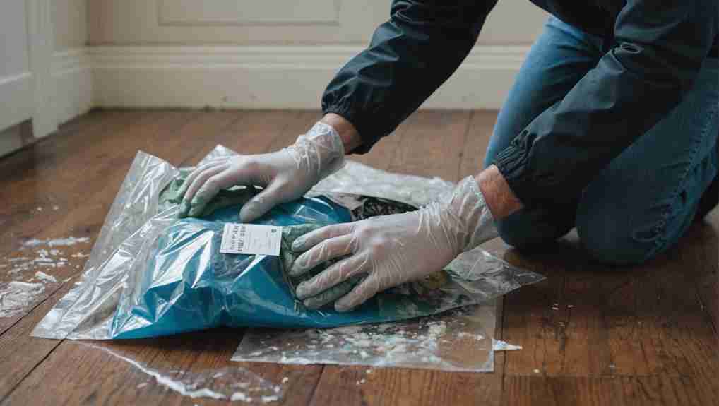 properly disposing moldy items