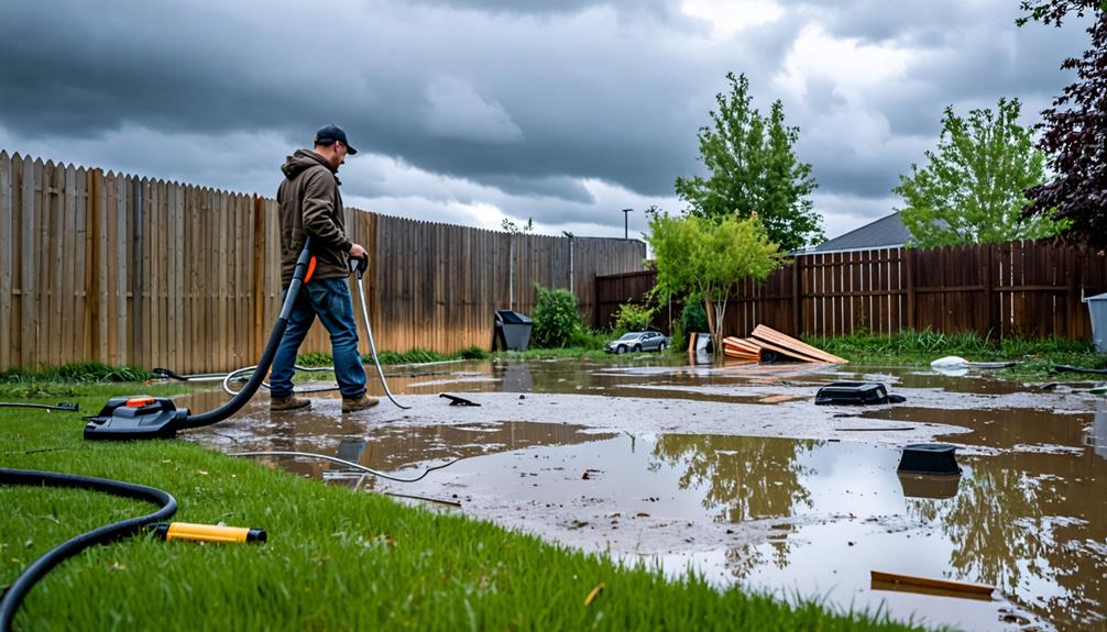 eliminate excess water accumulation