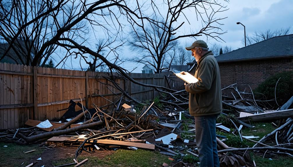 evaluate damage immediately