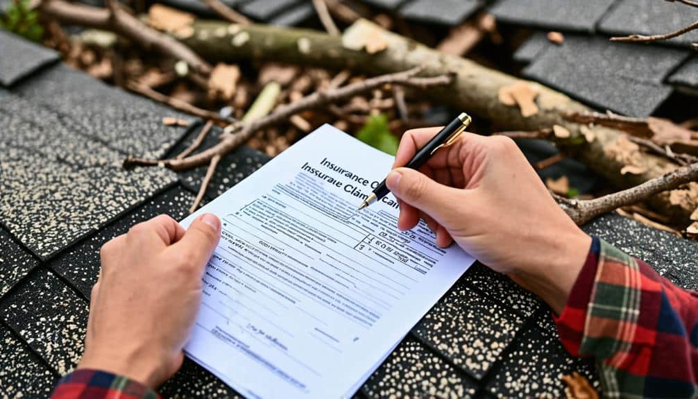 submitting the insurance claim