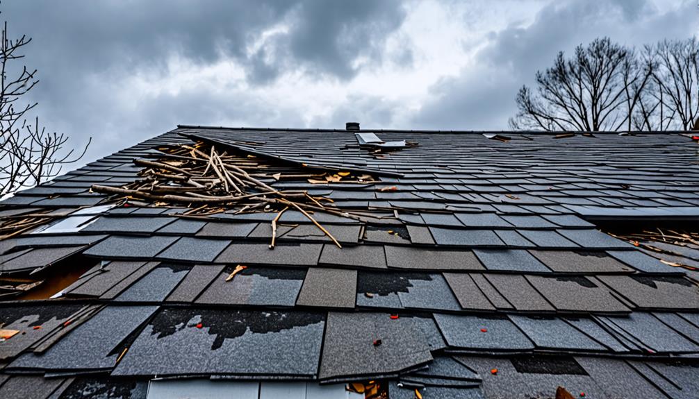 types of roof damage